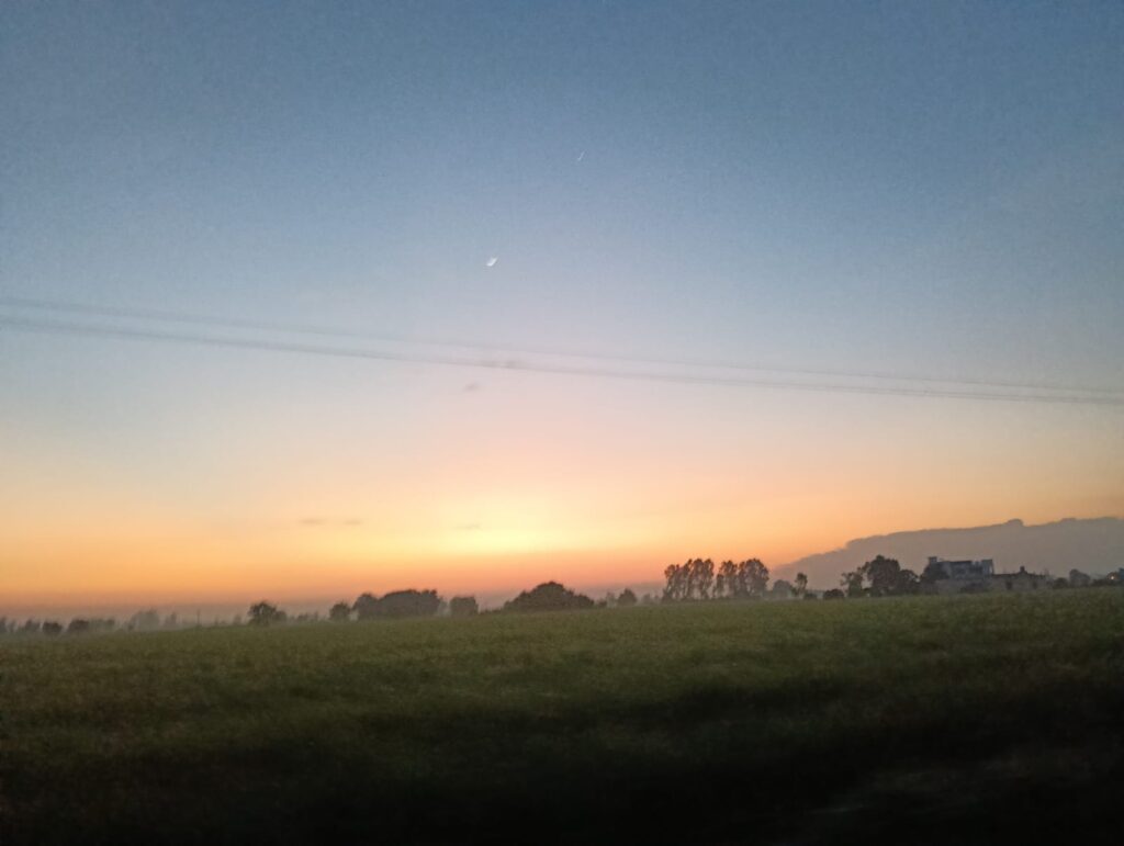 Sunrise in the morning