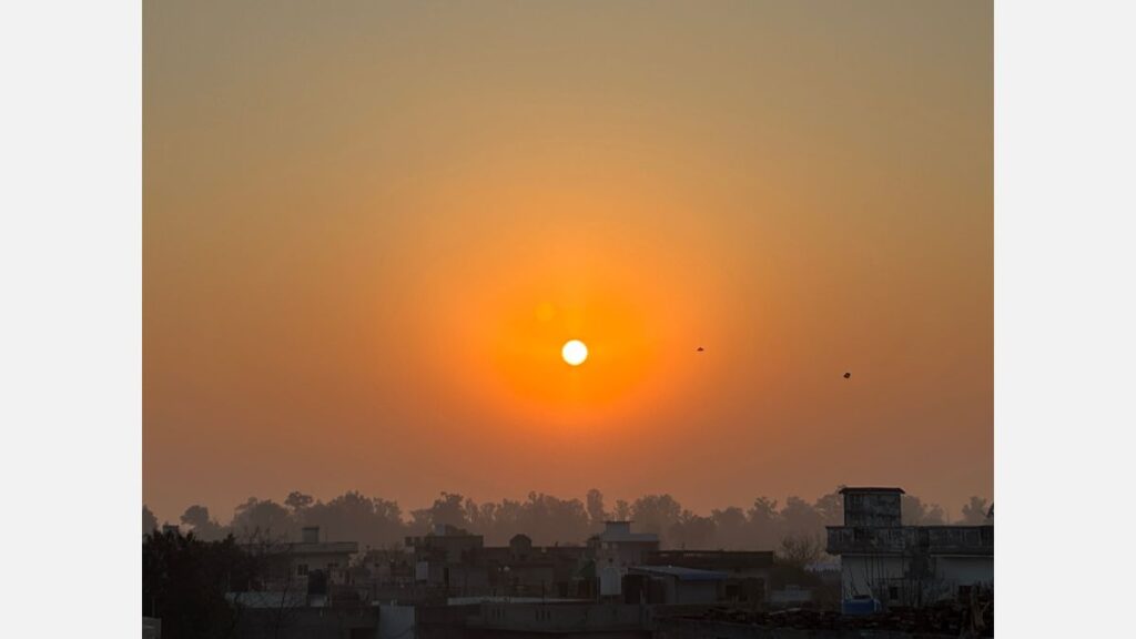 Sunset View in Village Raowal