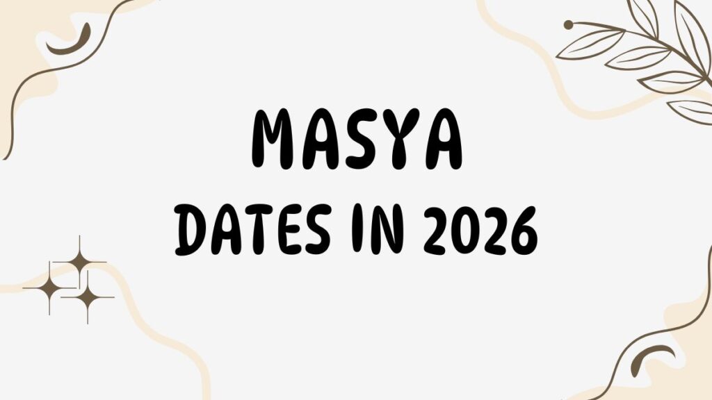 Masya Dates 2026