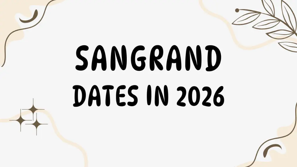 Sangrand Dates in 2026
